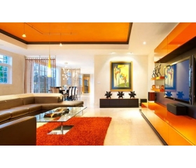 Trang trí nhà đẹp với nội thất màu cam độc lạ